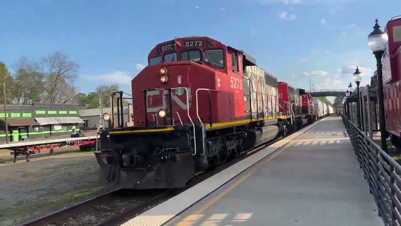 CN SD40-2W 5273 Leads Northbound L562
