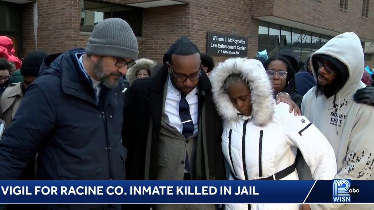 A vigil is being held for an inmate killed at the Racine County Jail