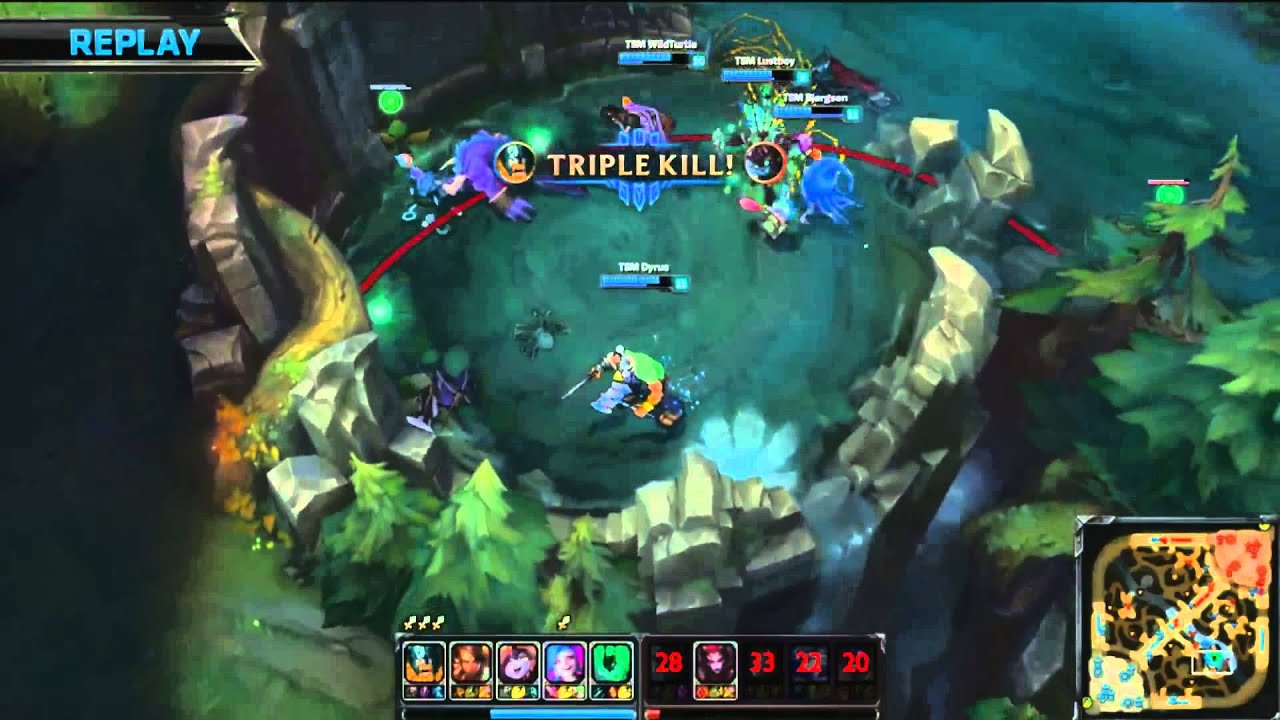 Dyrus Olaf Quadra Kill | NA LCS Quarter Final Game 3 Day 2 | 8/9/2015