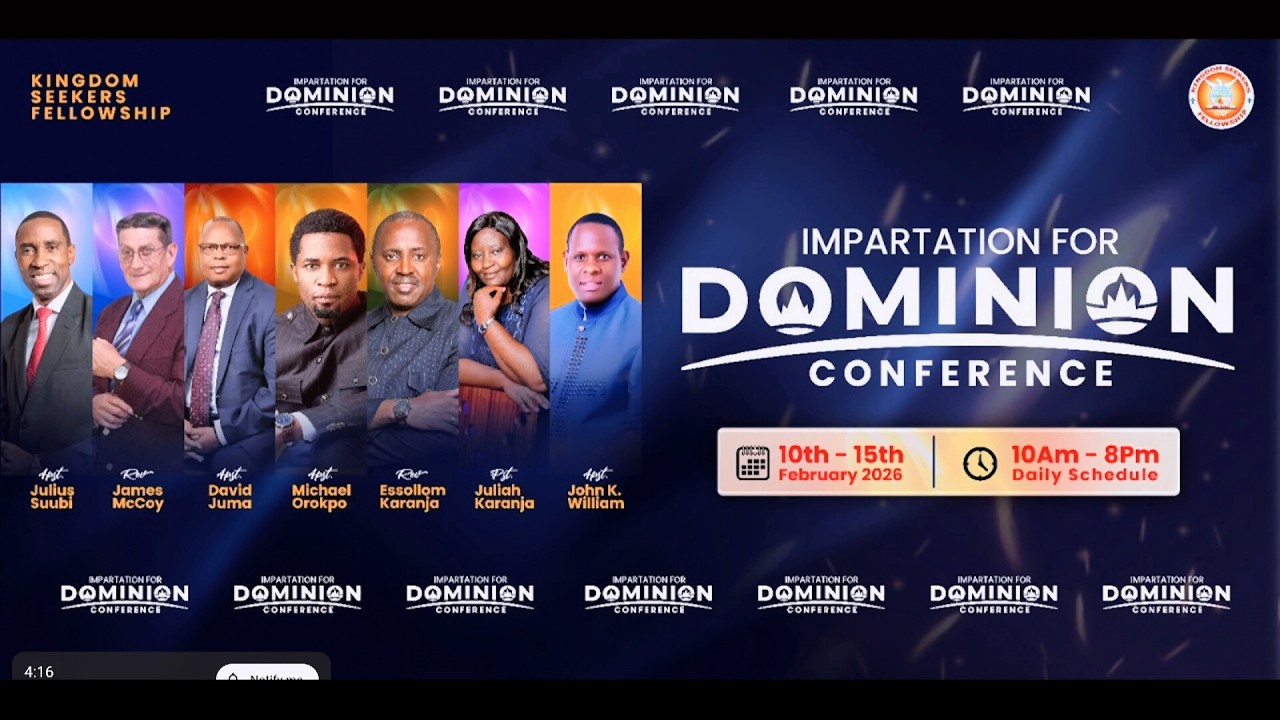 Impartation For Dominion Conference 2026 || Rev. James McCoy