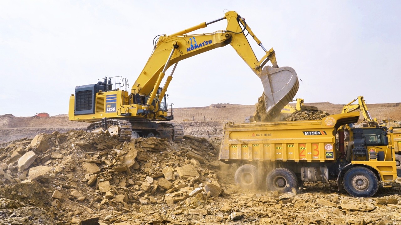 The Story of  Mega-Mining : Komatsu PC1250 & PC650 Excavator Shaping a Coal Mine in Action | 4K