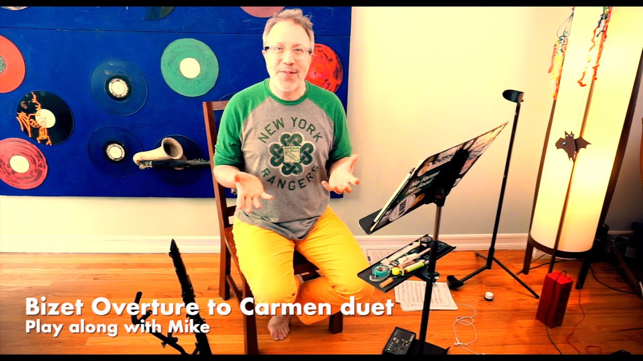 Overture to Carmen for Clarinet Duet! (Play along with Mike)