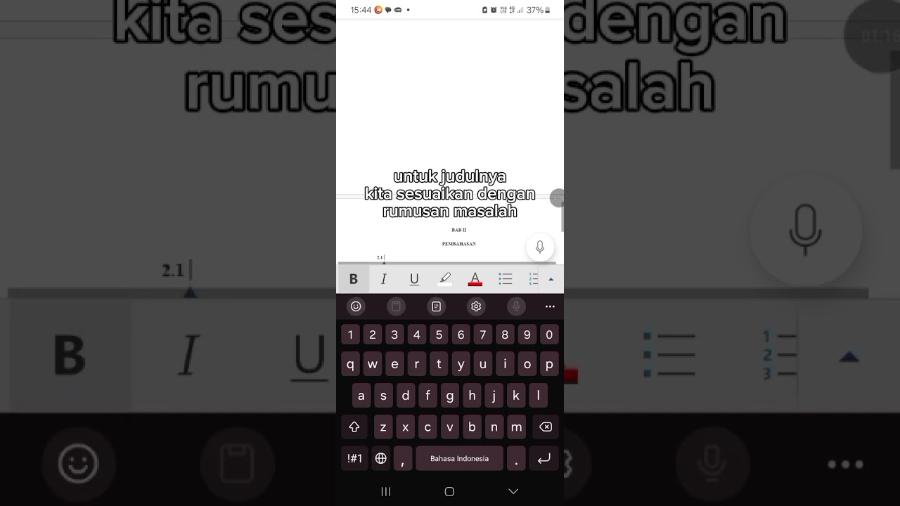 Tutorial bikin makalah di hp LENGKAP dari cover hingga daftar isi dan cara login ke word