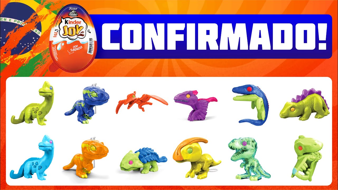 É OFICIAL! Kinder Joy Jurassic World AGORA NO BRASIL!