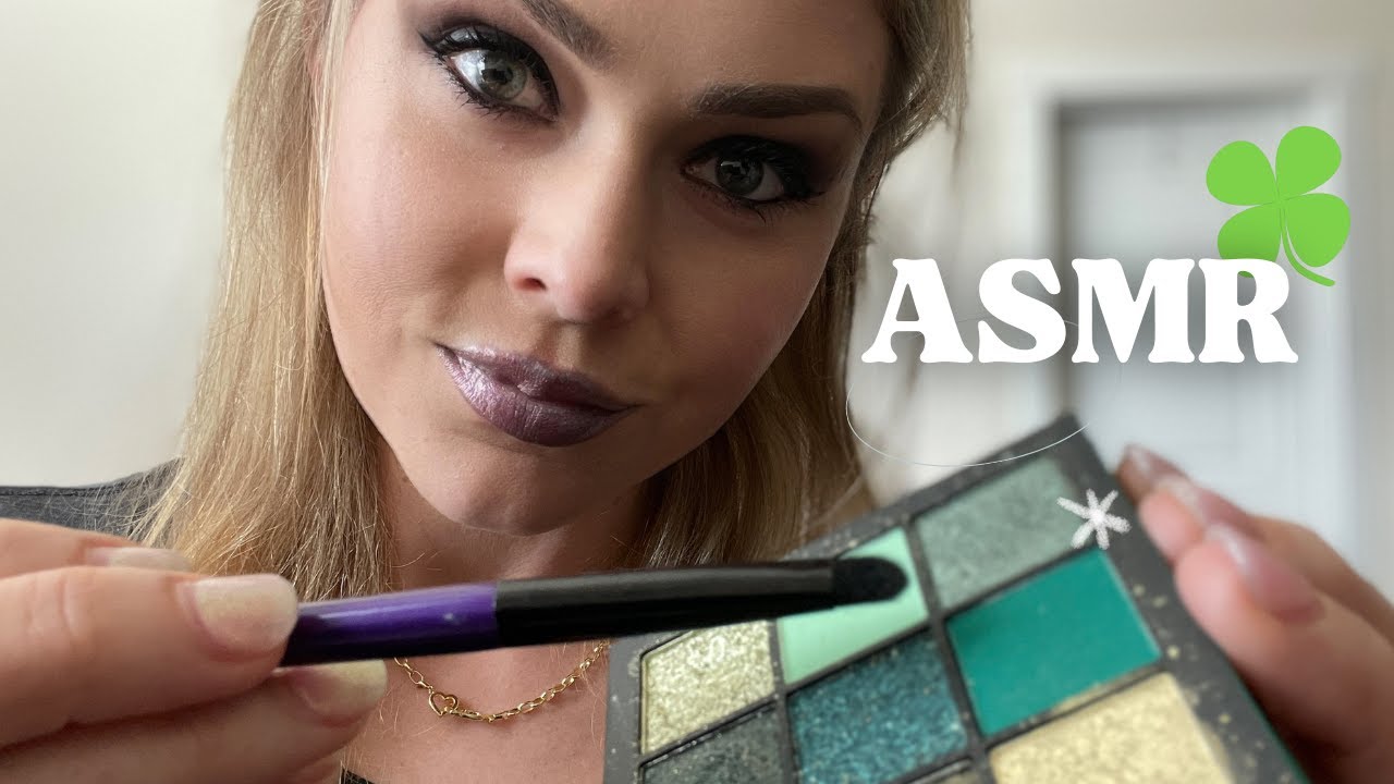 Doing Your St. Patrick's Day Makeup! 🍀💚 ASMR Softly Spoken 💜 Gentle Whispering | Personal attention