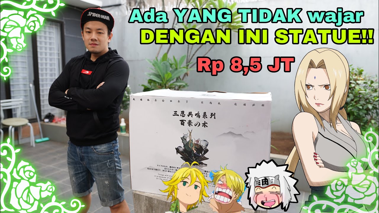 (ENG SUB) INGAT! DIA TANTE!! FOKUS YAH!! UNBOXING STATUE GODAIME HOKAGE TSUNADE SENJU by IZ STUDIO!!