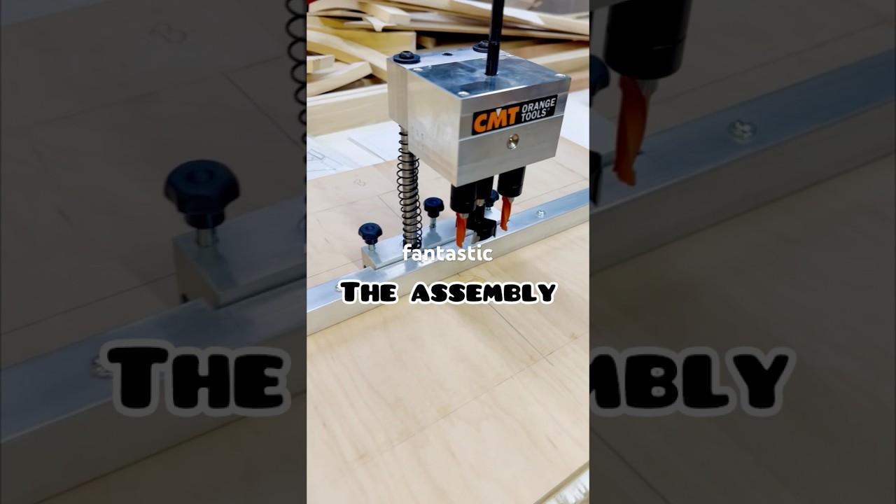 CMT hinge Boring Machine and Jig set up for BLUM insert hinges #woodworkingmachine #jigs #cmt #diy