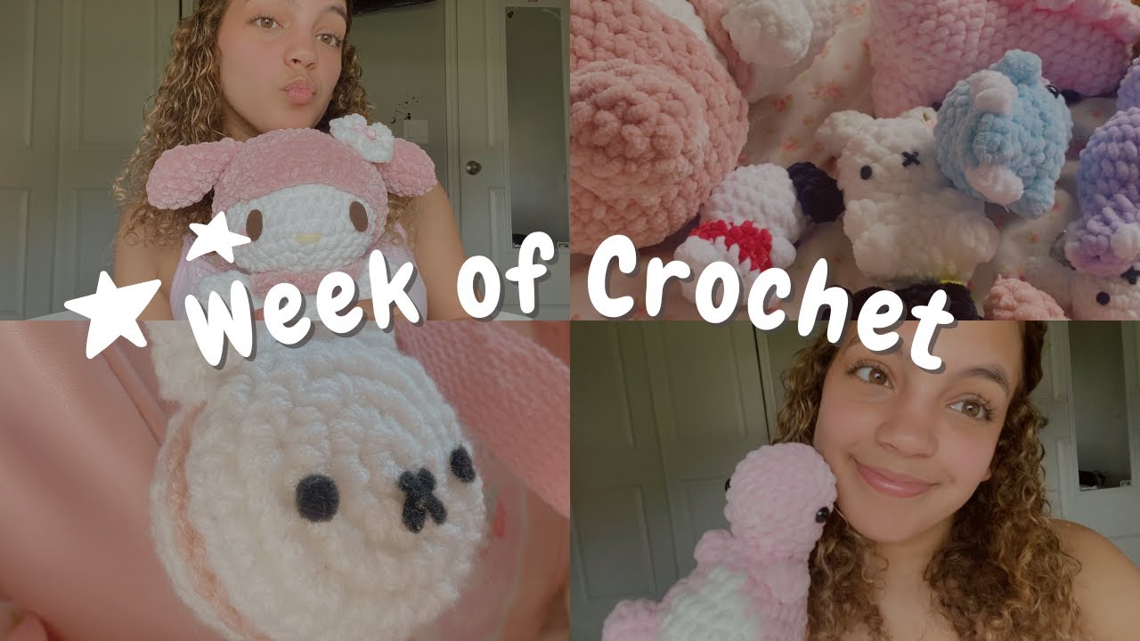 Week of crochet | What I crochet in a week | Crocheting inspiration!