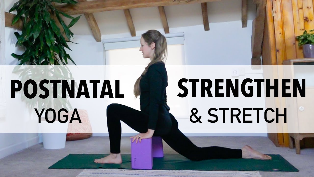 Postnatal Yoga For Core & Flexibility ♥ Gentle Yoga Stretches & Strengthening Poses ♥ YogaCandi