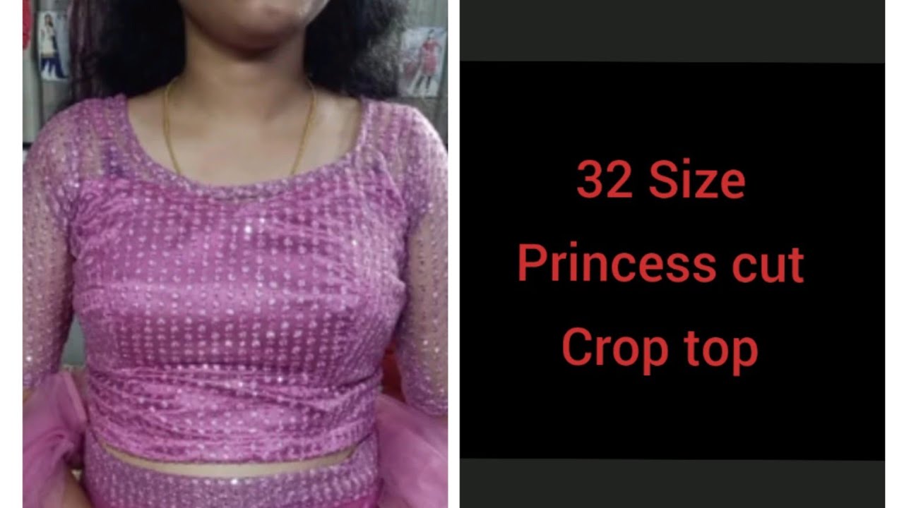 32size princescut  crop top cutting  video