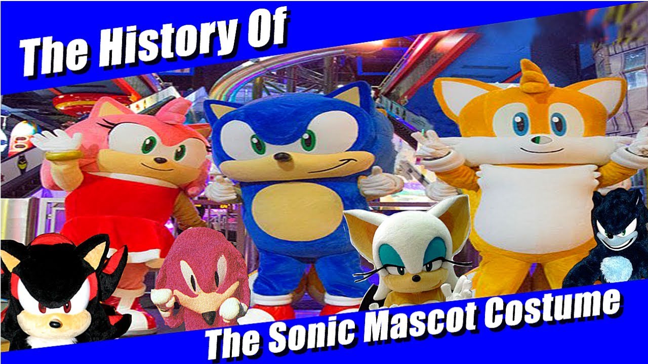 История костюмов-талисманов Sonic the Hedgehog