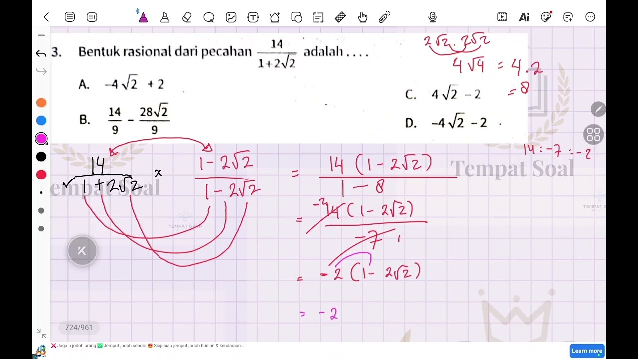BAHAS 25 SOAL TKA MATEMATIKA SMP TRYOUT 2 BUKU DETIK DETIK