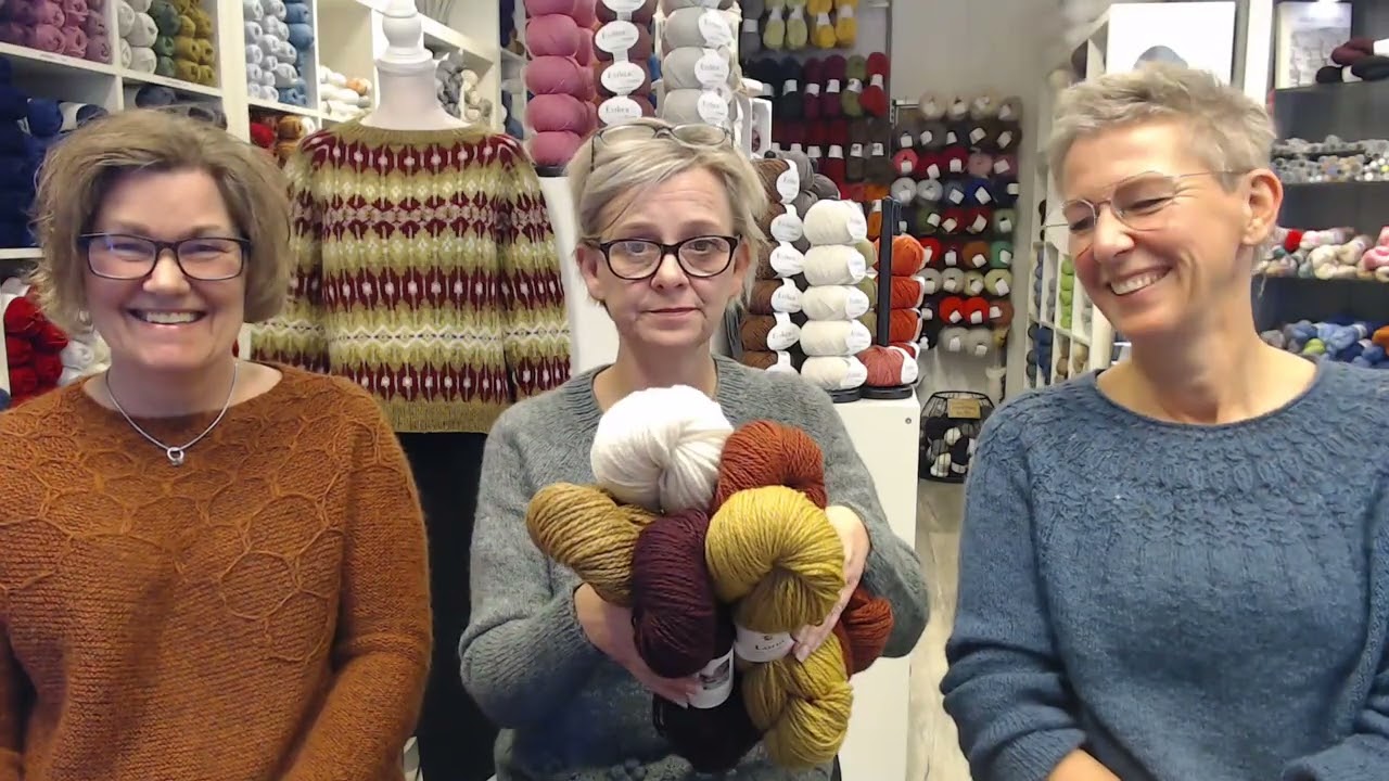 En liten butikksnutt fra Garnmagi, sammen med Ine og Jenny. Inneholder reklame.