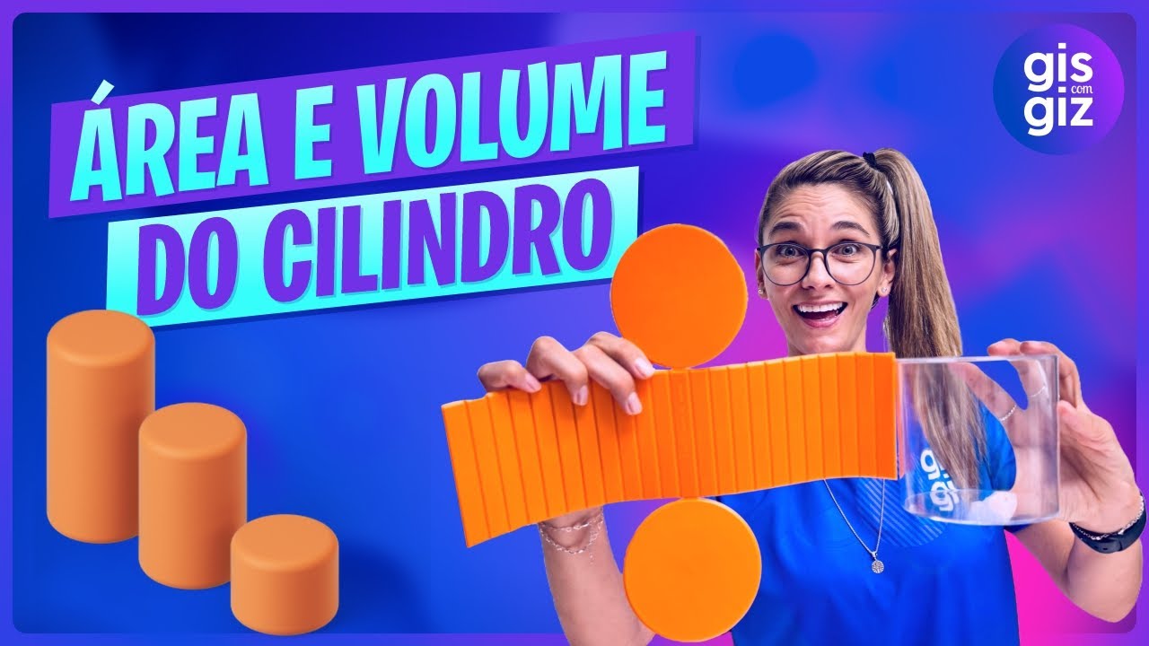 🟢 &Aacute;REA E VOLUME DE UM CILINDRO - GEOMETRIA ESPACIAL