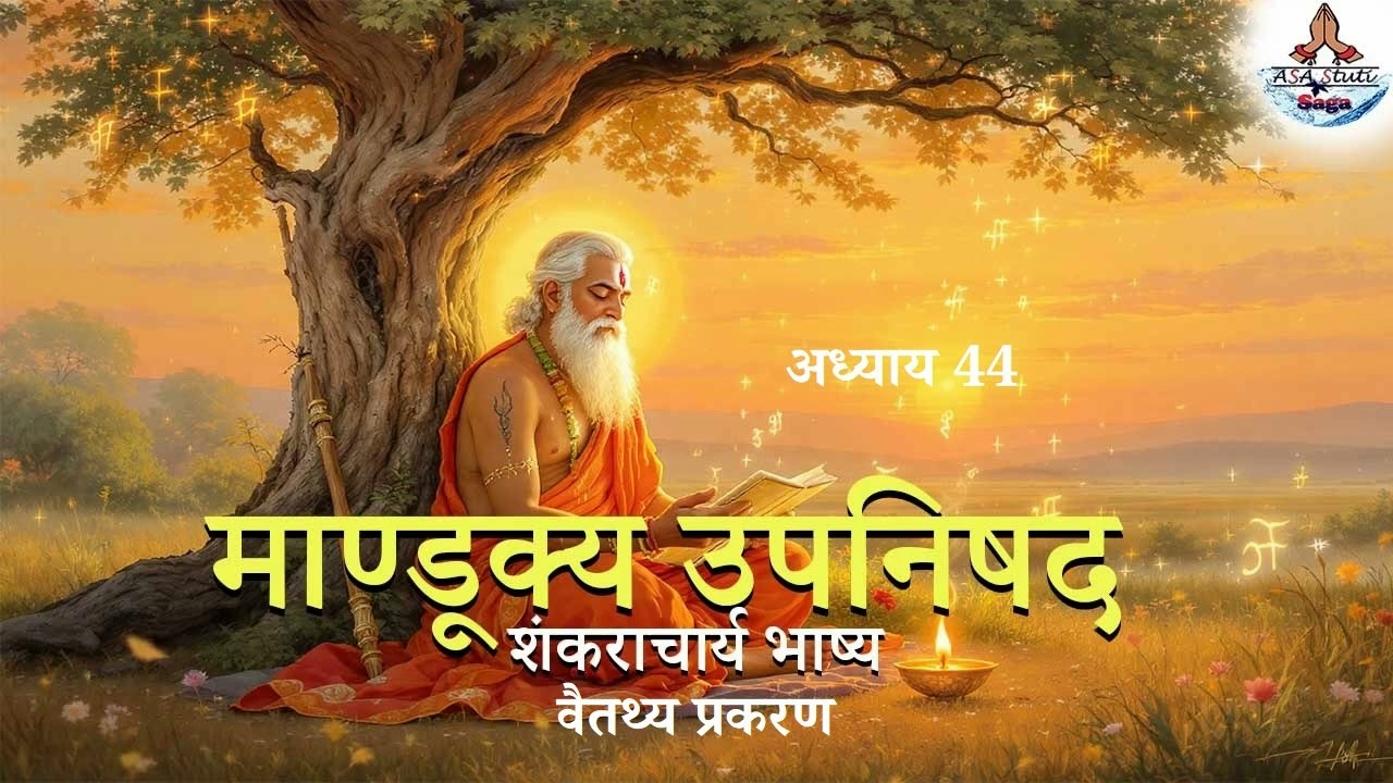 44- पदार्थ कल्पना के मूल जीव कल्पना है | माण्डूक्य उपनिषद् (शंकराचार्य भाष्य) | Mandukya | ASA Stuti