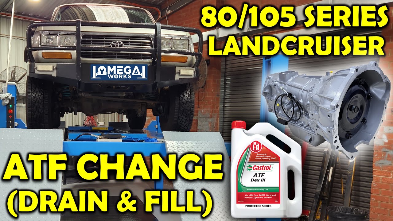Automatic Transmission Fluid Drain & Refill – Toyota Landcruiser 80/105 Series (A442F)