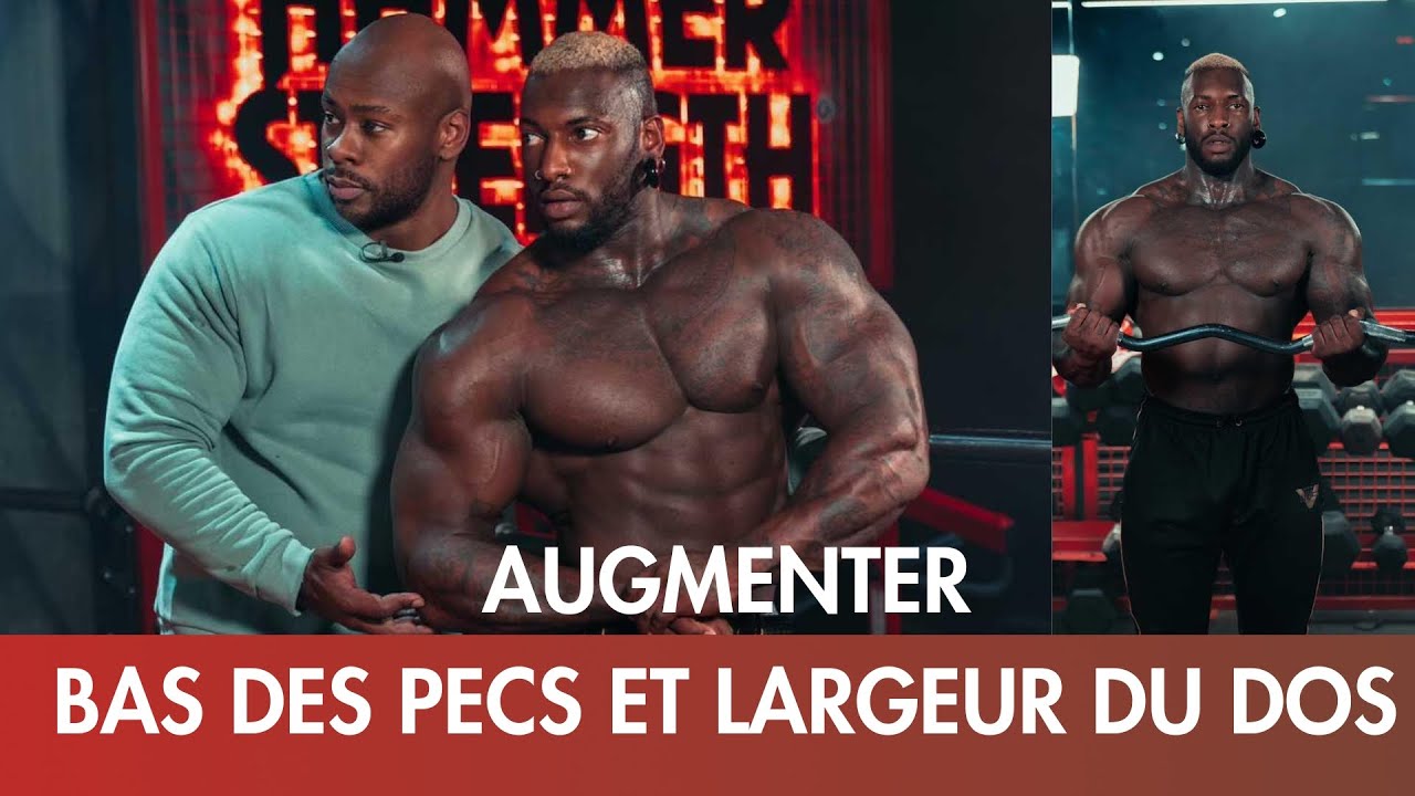 TRAVAIL SUR LE BAS DES PECS ET LA LARGEUR DU DOS !
