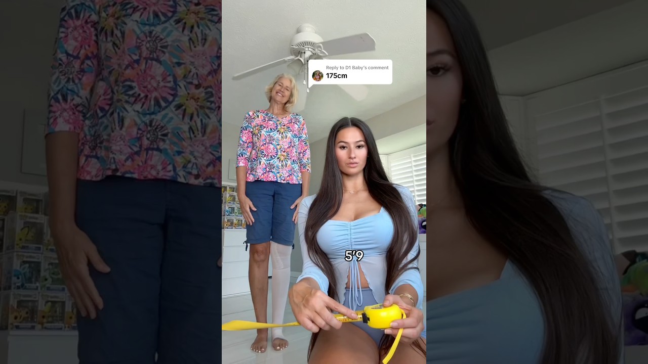 We tower over 5&rsquo;9💀 how tall are you? #tall #family #mom