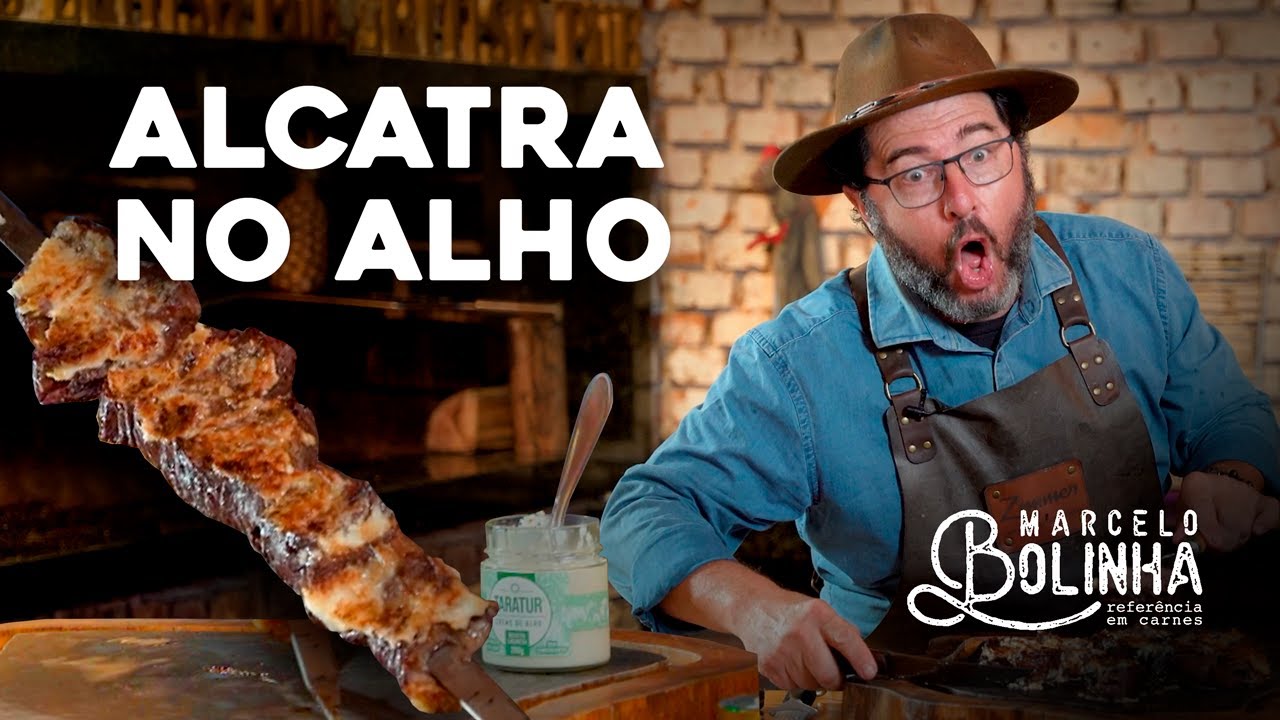 CHURRASCO RÁPIDO DE ALCATRA NO ALHO