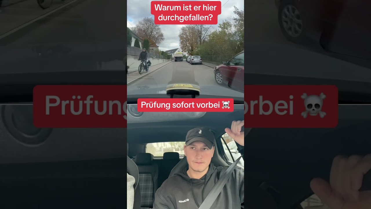 Warum ist er durchgefallen?  #fahrpr&uuml;fung #fahrsch&uuml;ler #fahrlehrer #fahrstunde