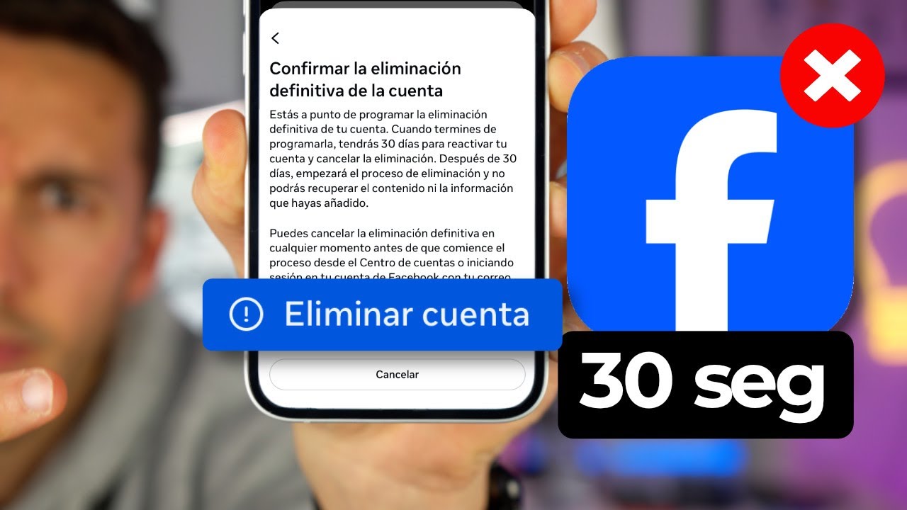 Cómo ELIMINAR mi CUENTA de FACEBOOK para siempre (2026) ❌