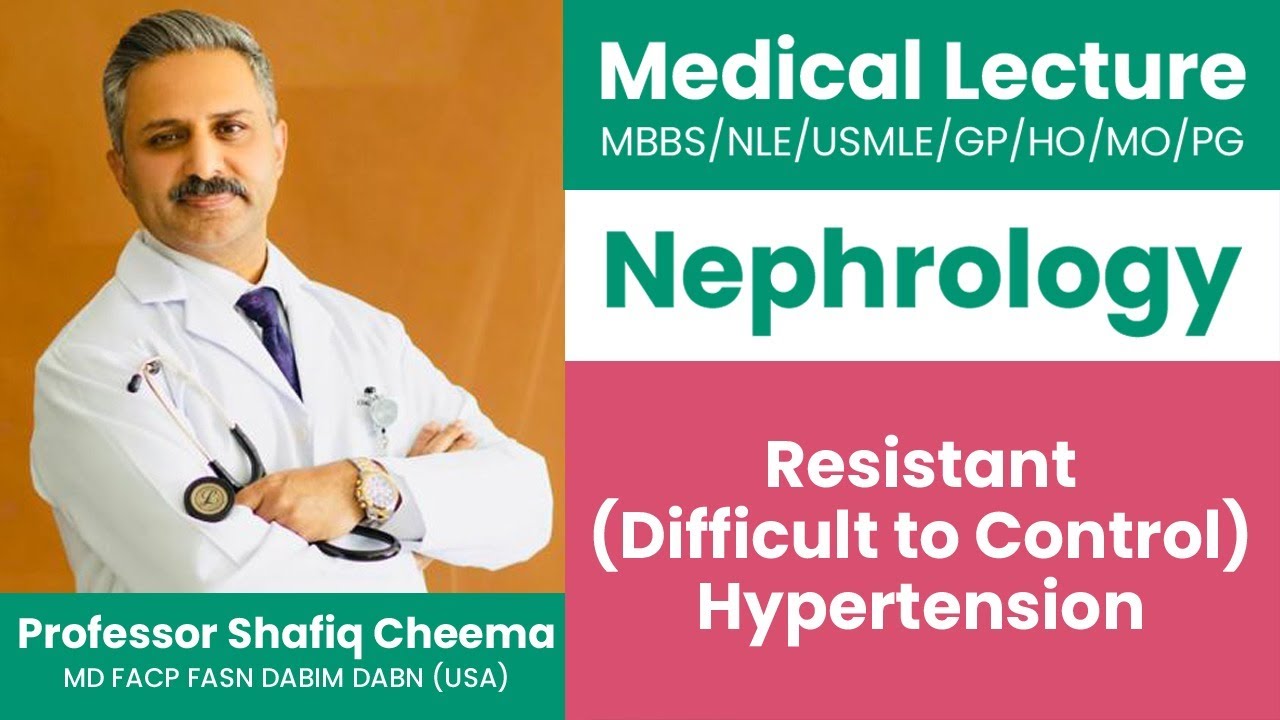 Resistant/Refractory Hypertension | Difficult to Control Hypertension | Professor Shafiq Cheema