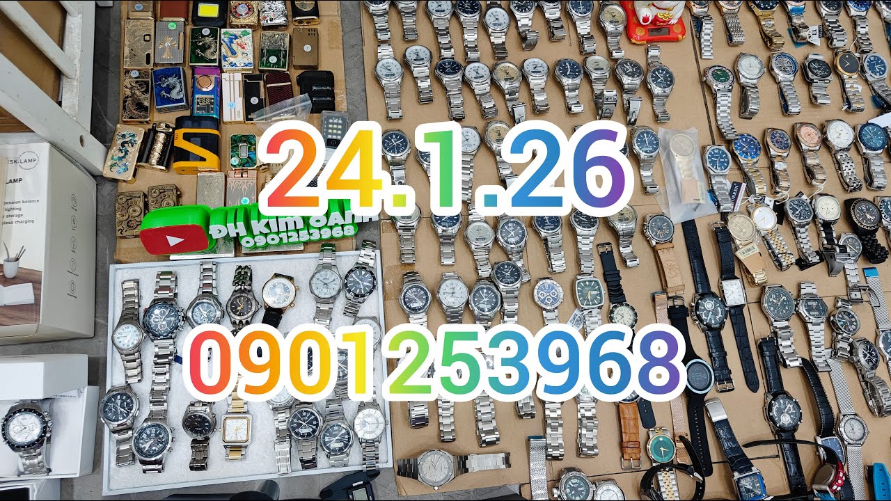 24.1.26 Review Đồng Hồ Si Cơ Máy Seiko Citizen Aviator Casio Gshock Laptop Panasonic Dell Motorola