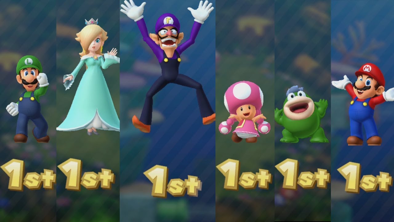 Mario Party 10 - All Characters - Coin Challenge #4