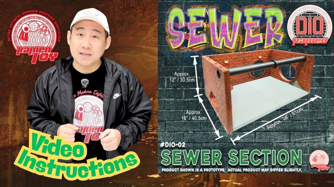 Ramen Toy DioRamen #DIO-02 Sewer Section Assembly Instructions