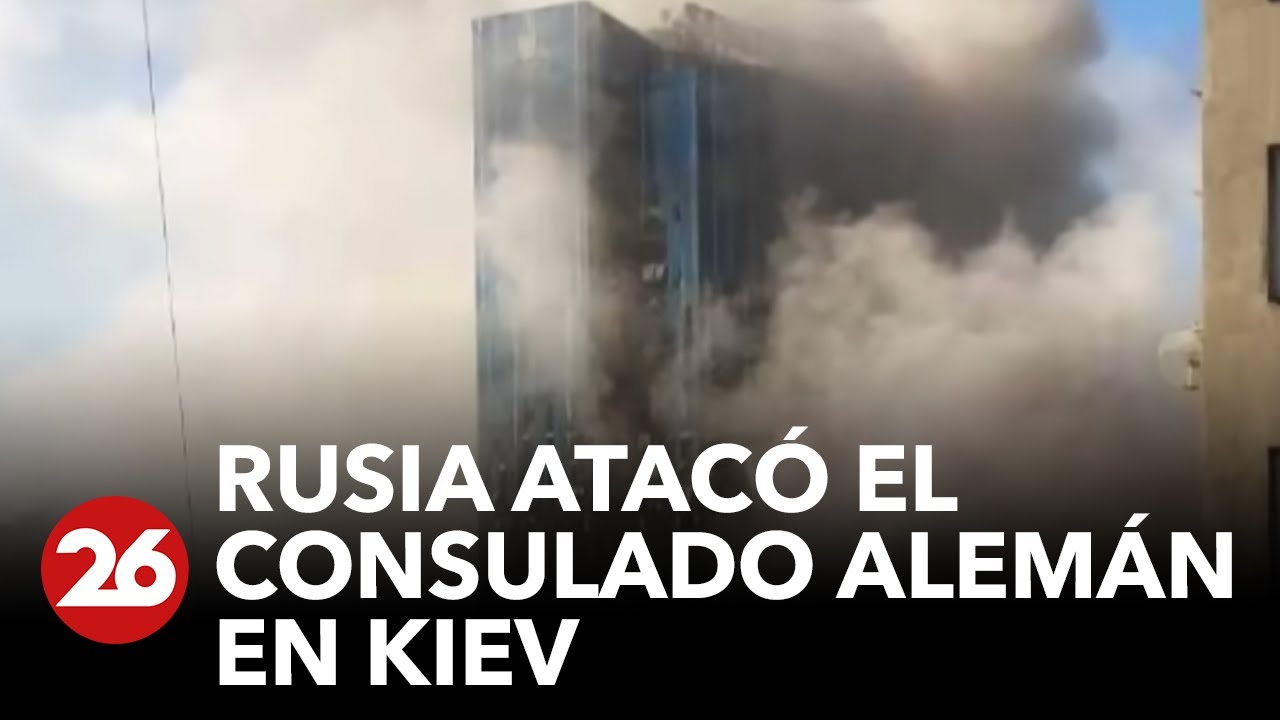 Rusia atacó el consulado alemán en Kiev
