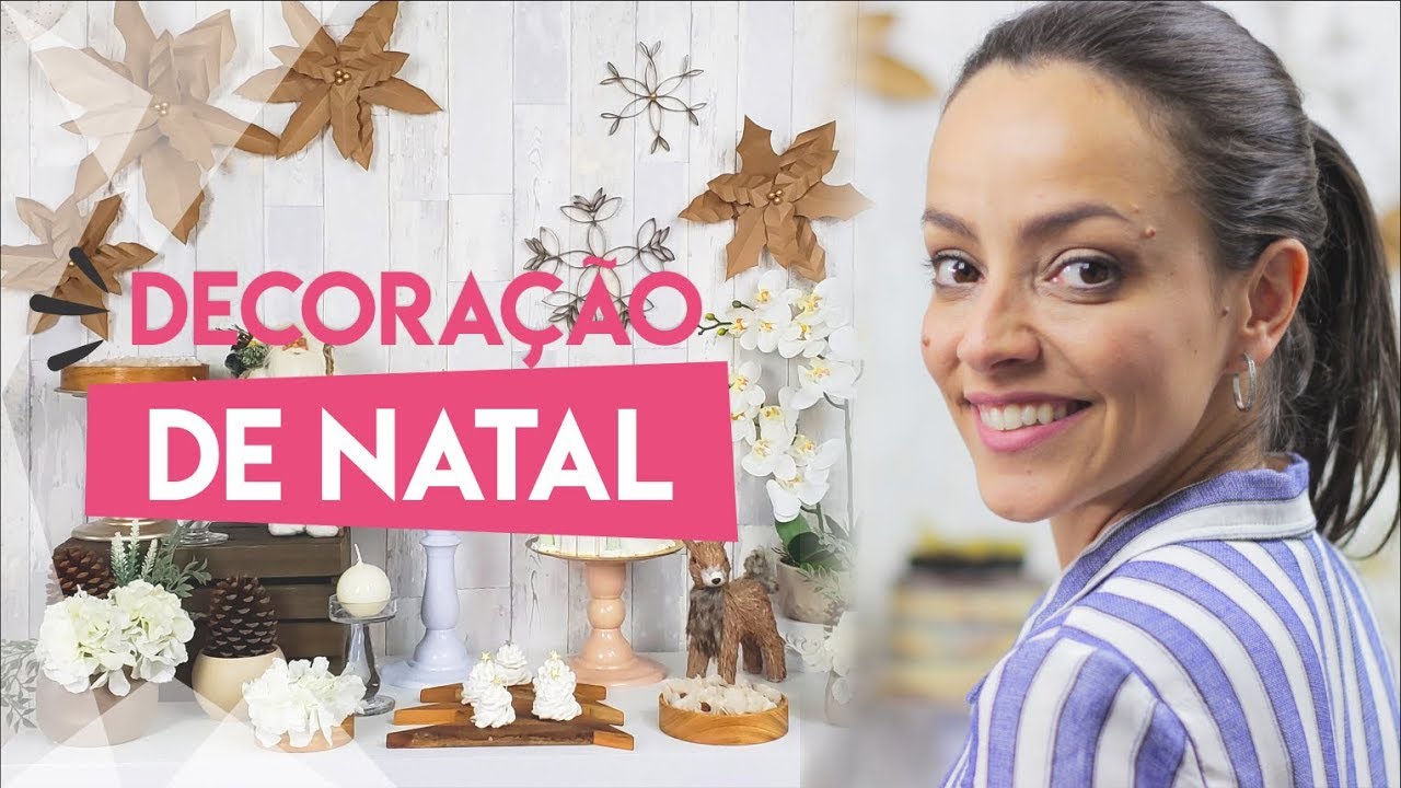 DECORAÇÃO DE NATAL - Mesa completa linda, simples e fácil!