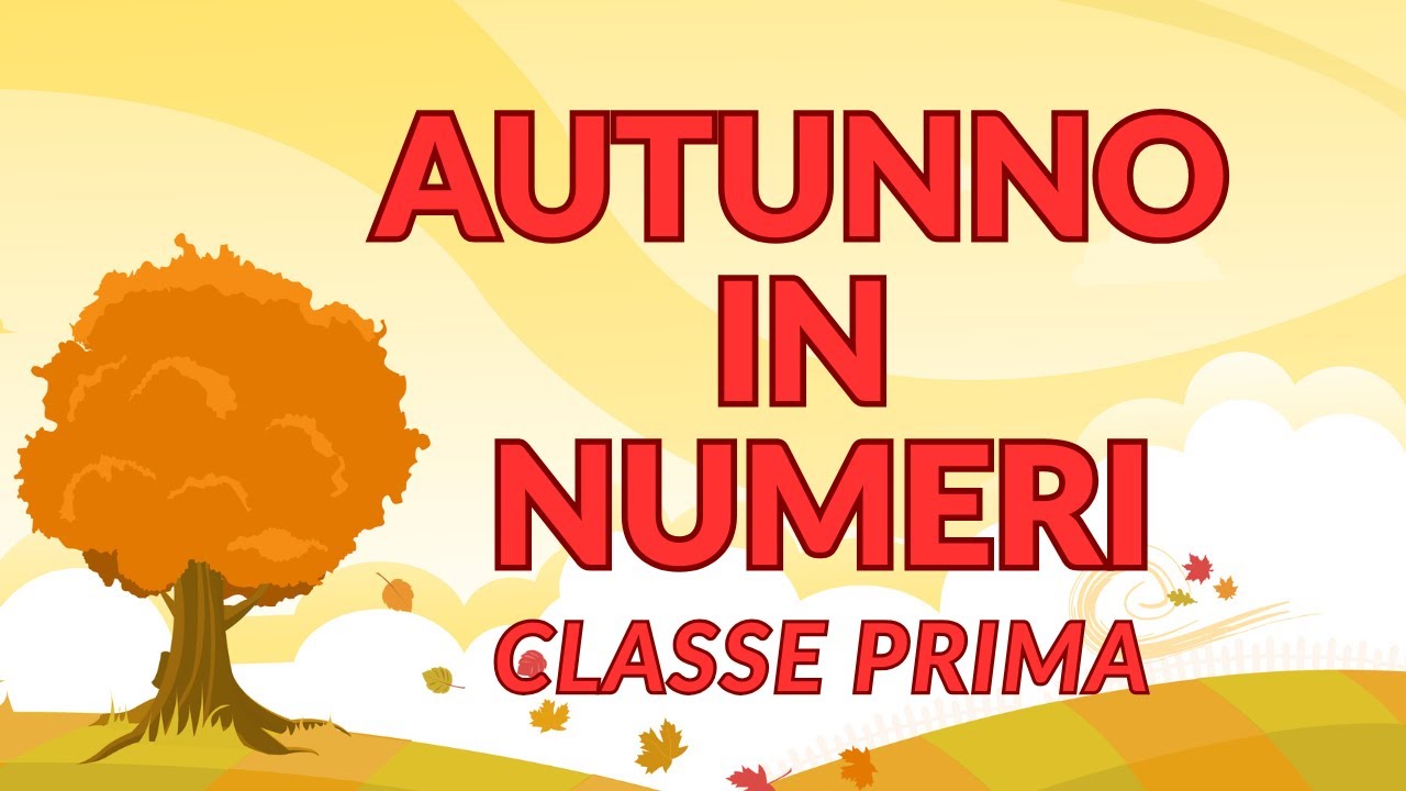 Autunno in numeri per la prima classe della scuola primaria