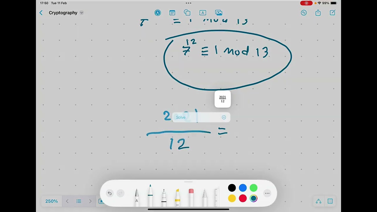 Cryptography: Fermat’s little theorem