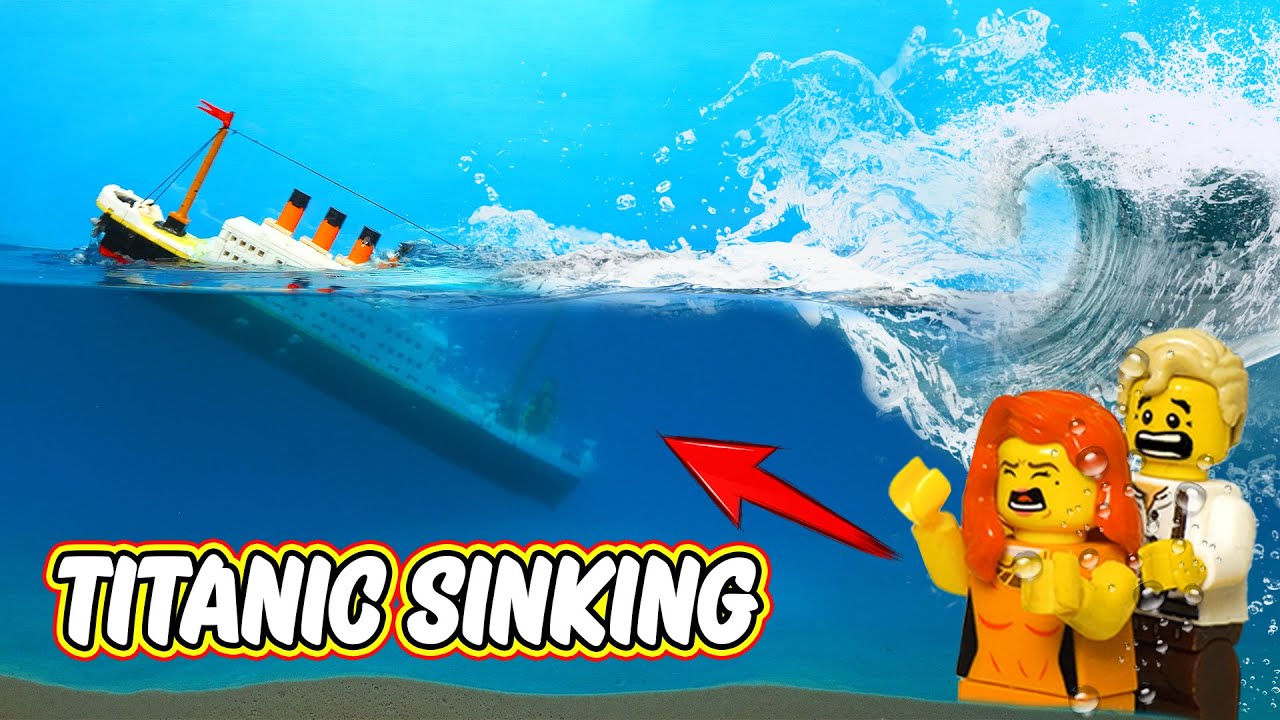 WAVE Machine vs LEGO TITANIC || LEGO Dam Breach Experiment || Tsunami Hit Flood Disaster Lego City