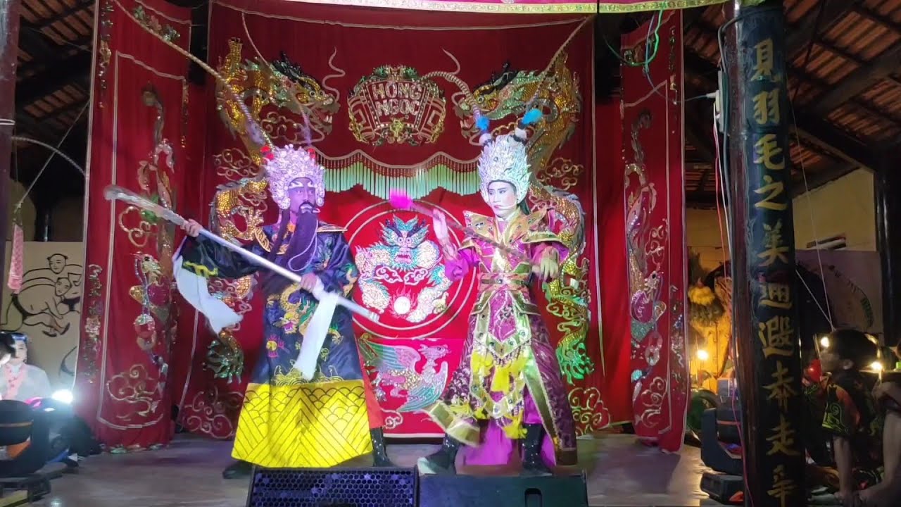 Hát bội: Thần Nữ Dân ngủ Linh kỳ ( clip 1 ) ở Đình Long Thuận Hồng Ngự Đồng Tháp