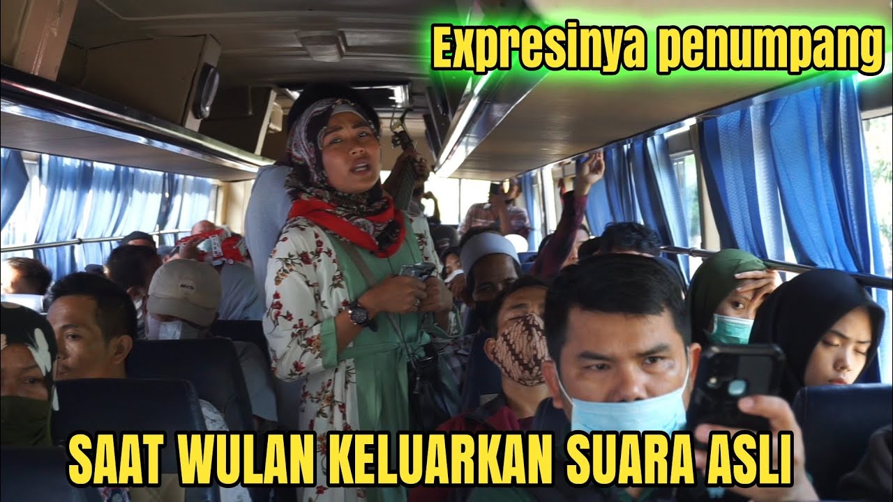 seru ikuti Wulan pengamen ngamen dibus bikin penumpang begini