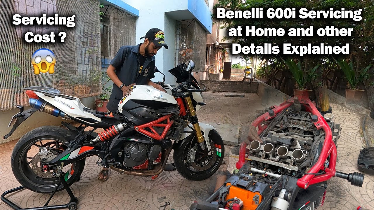 Superbike Servicing At Home  |  Benelli Tnt 600i  |  Full detailing me | Part -1