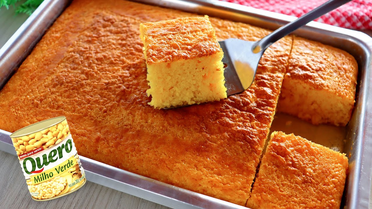 DICA INFALÍVEL PARA UM BOLO DE MILHO DE LATINHA FOFINHO E MOLHADINHO
