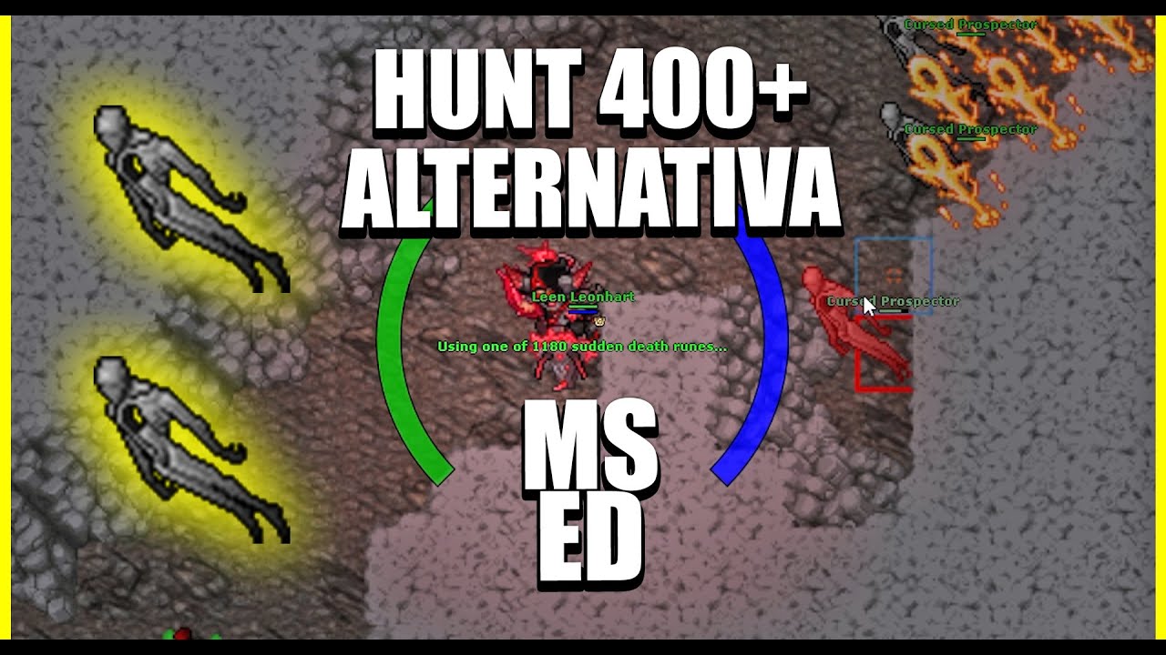 Tibia | Hunt Alternativa 400+ MS/ED 3kk/h | Cursed Prospector