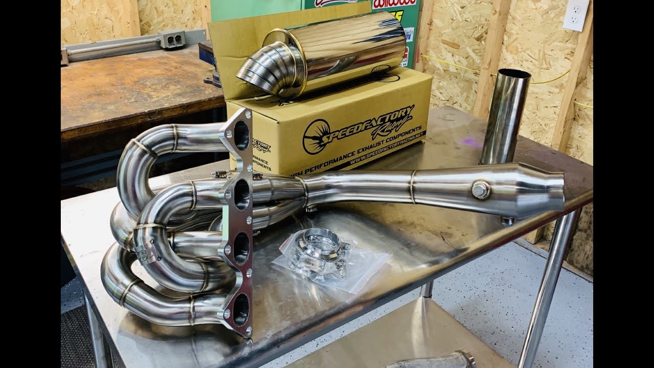 B20 vtec N/A build step by step PART 5 fabrication custom performance exhaust and muffler