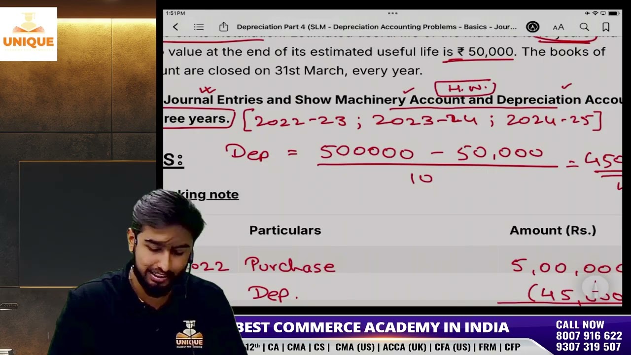 Class 11 - CBSE Commerce | Accountancy | Depreciation | Lec 5 | Basic Accounting - Journal & Ledger