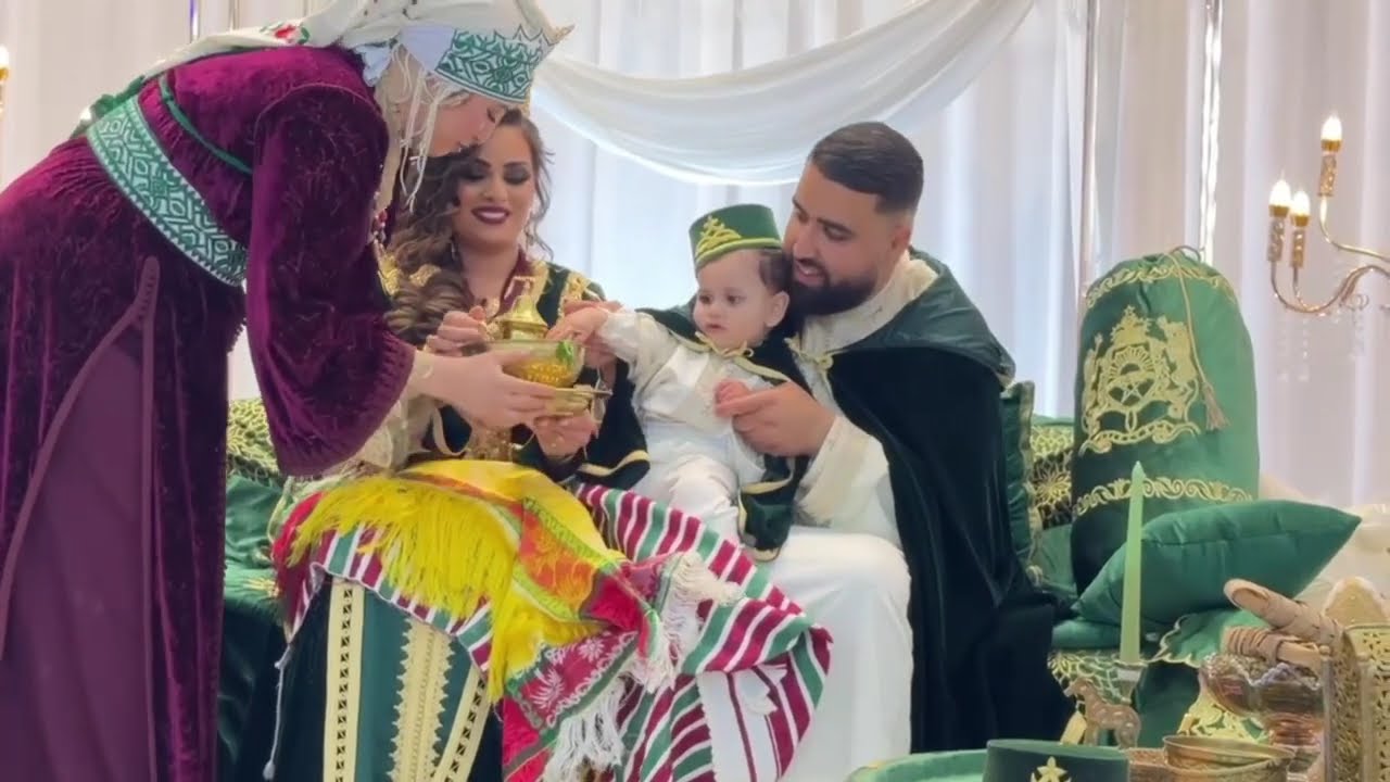 Fiesta de lujo del bebé de Aiman y Wassima en Madrid al estilo Marroquí