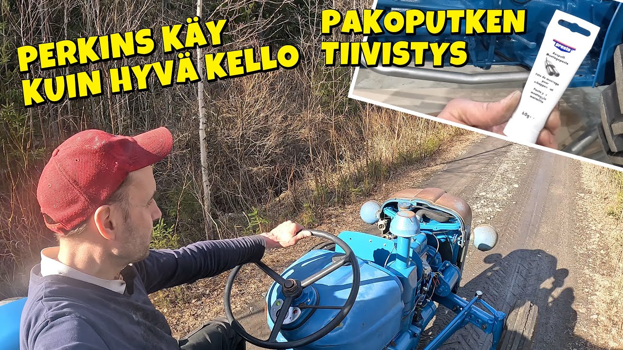 Fordson DEXTA - Eka Koeajo, vääntöö on & moottori toimii - suutin vaihtoon, pakoputkeen Presto