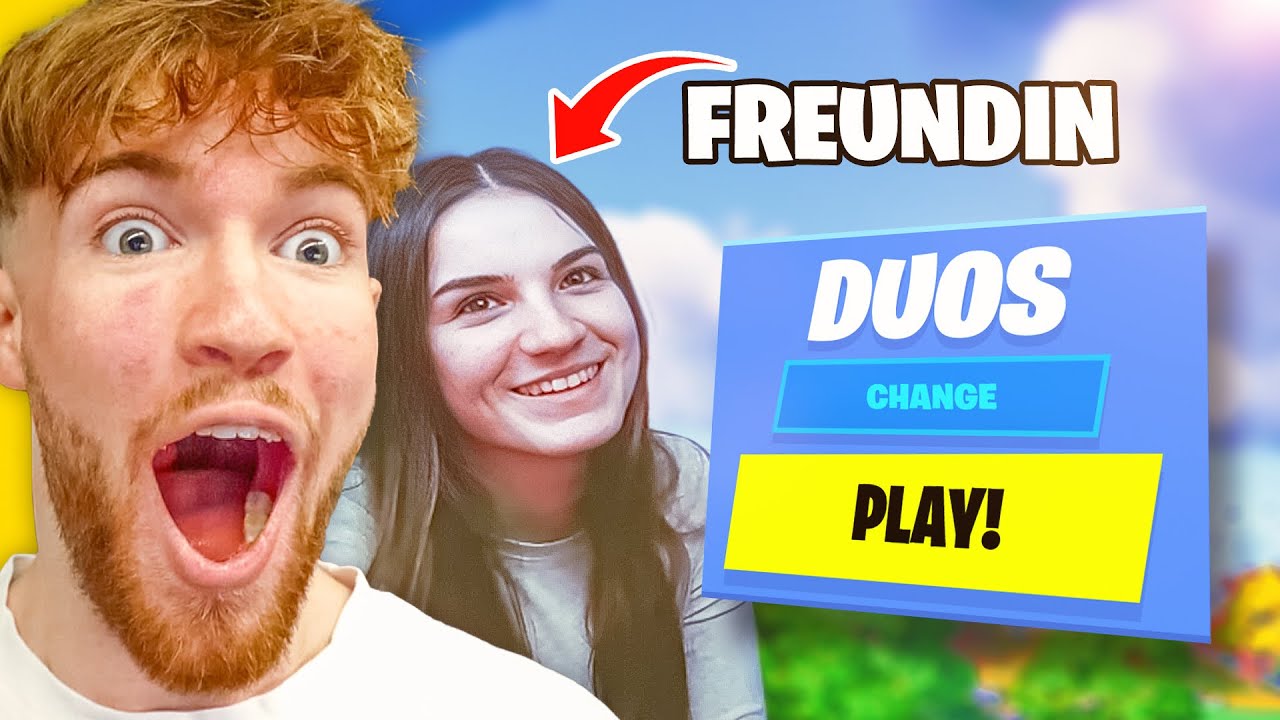 MEINE FREUNDIN spielt das ERSTE MAL FORTNITE! 😂