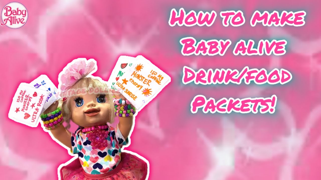 How to make baby alive drink/food packets for your dolls! ⭐️🫶🏻