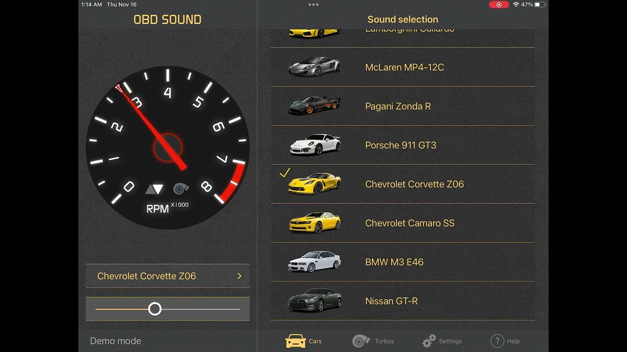 Corvette Z06 - OBD Sound