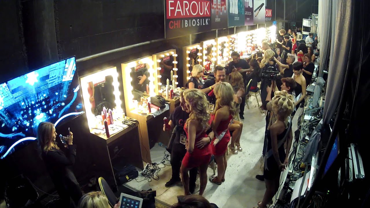 Time lapse backstage Miss Universe 2013 Moscow Russia