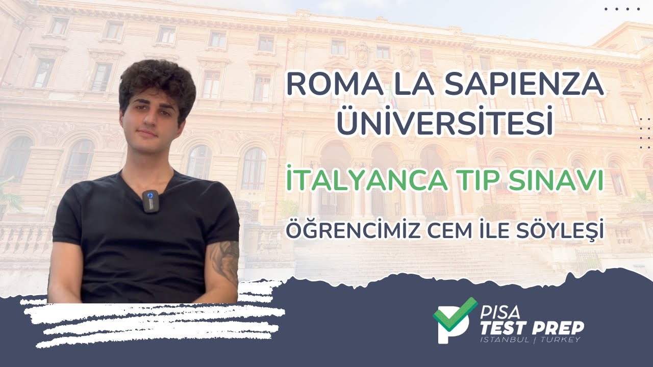 ROMA LA SAPIENZA &Uuml;NİVERSİTESİ'NDE İTALYANCA TIP OKUYAN &Ouml;ĞRENCİMİZ CEM İLE S&Ouml;YLEŞİ