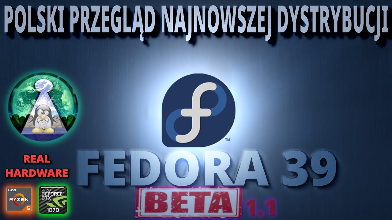 Test Linux Fedora 39 BETA real hardware. Wayland, Nvidia i Gnome 45 ;)
