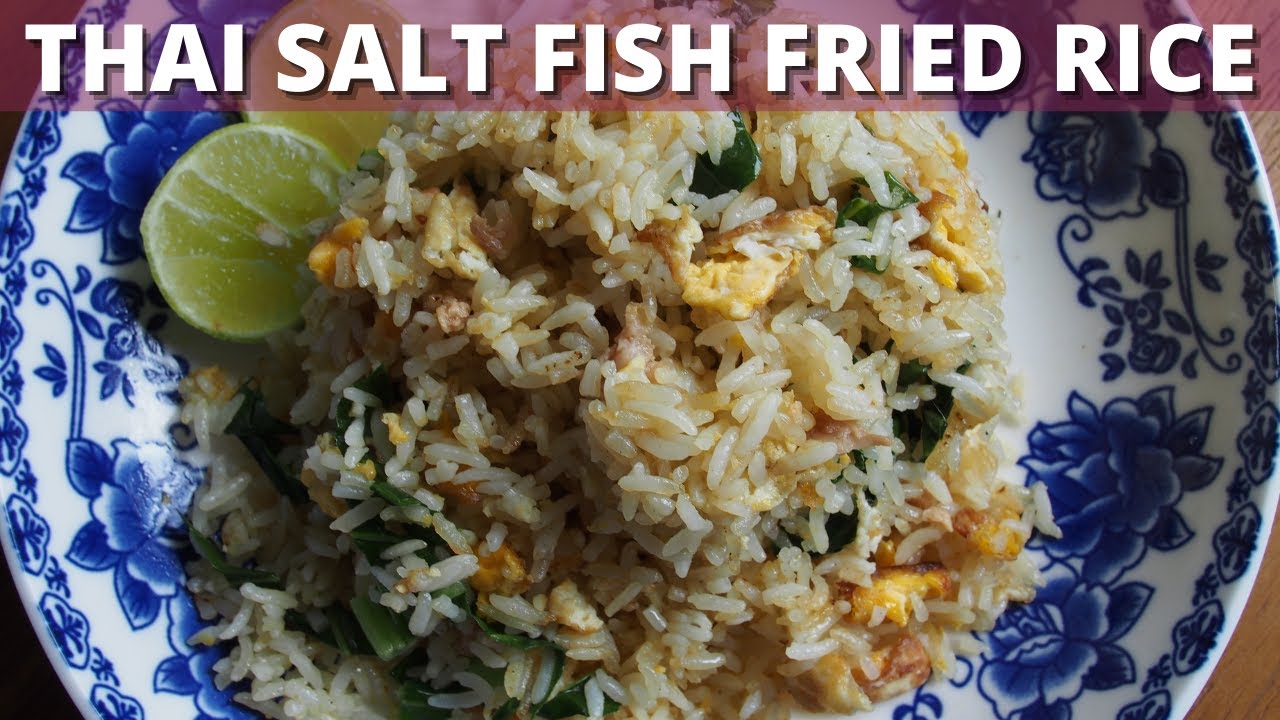 Thai Style Salt Fish Fried Rice FAST in 10 Minutes | Wally Cooks Everything